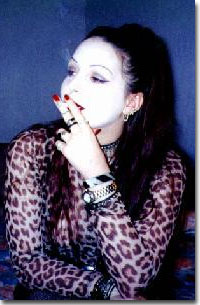 Here's a picture of Alanja that I took in a hotel room in Vegas.